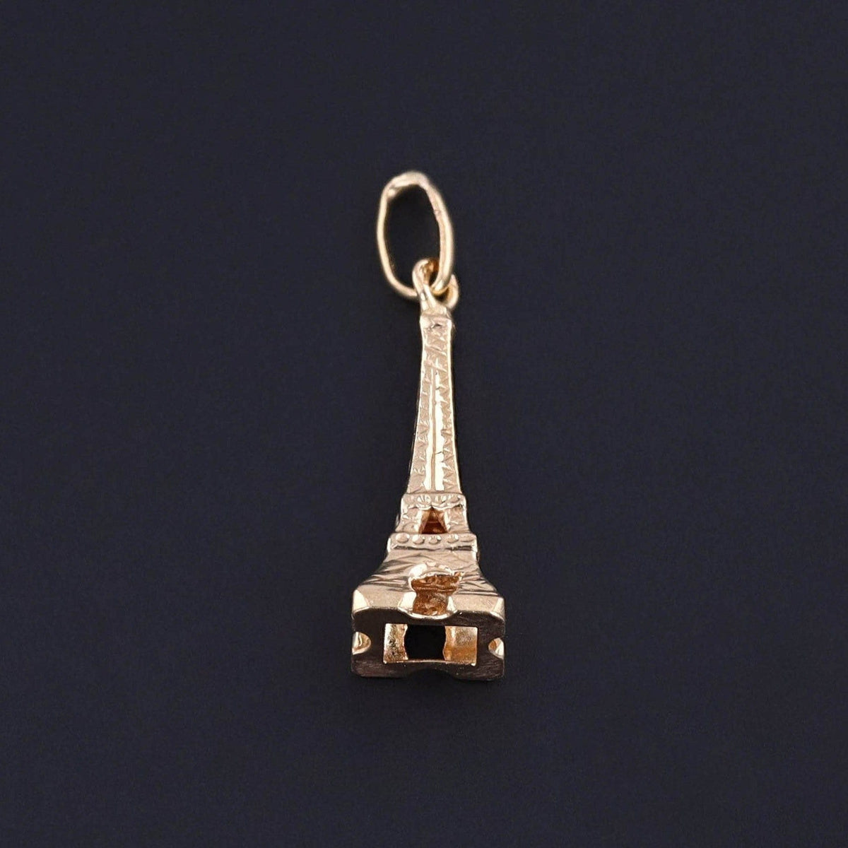 Vintage Eiffel Tower Charm of 18k Gold - Trademark Antiques