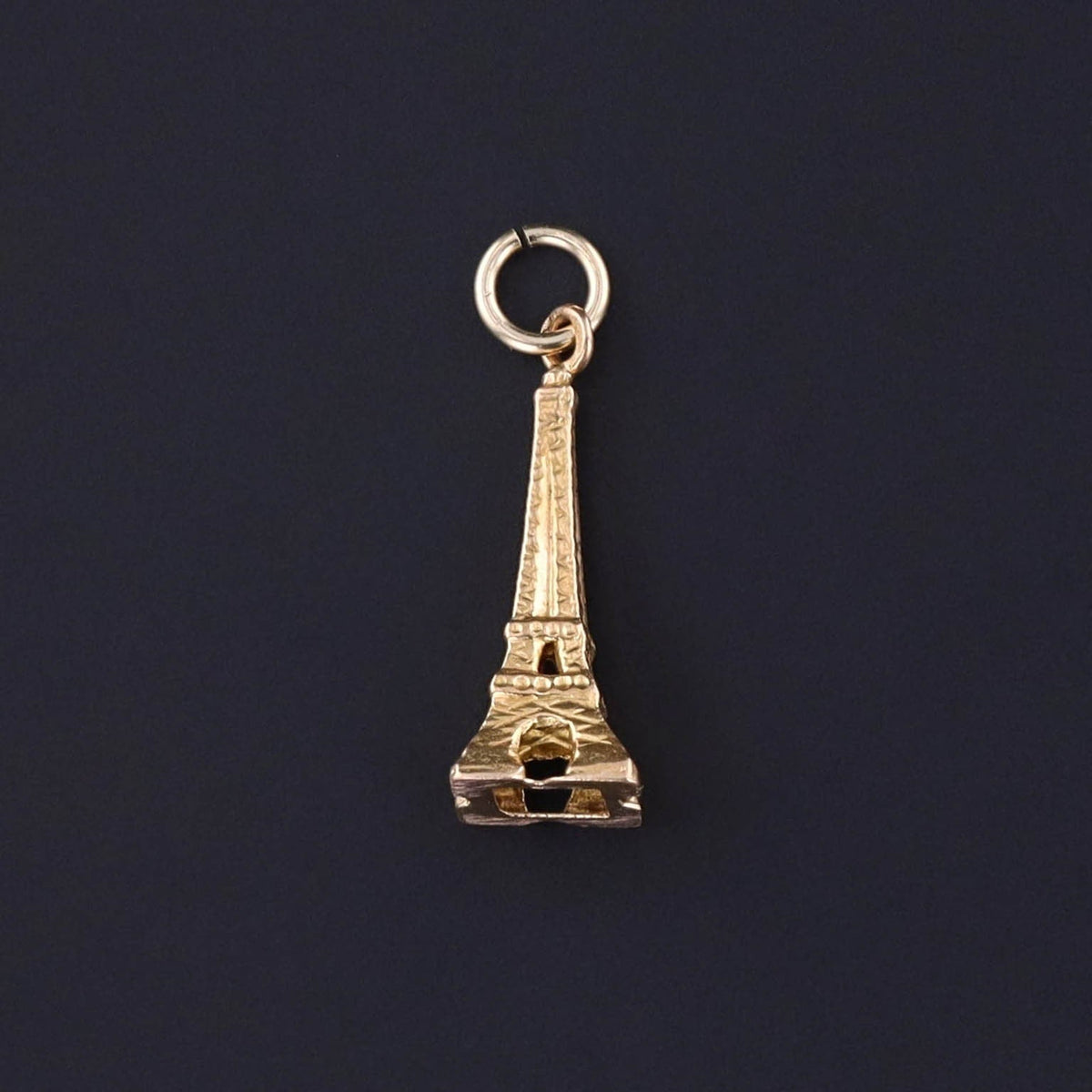 Vintage Eiffel Tower Charm of 18k Gold - Trademark Antiques
