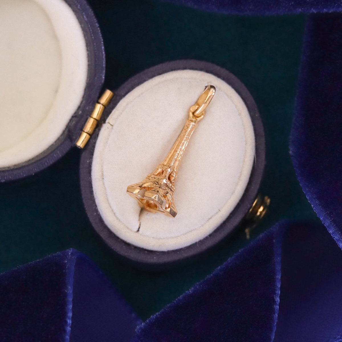 Vintage Eiffel Tower Charm of 18k Gold - Trademark Antiques