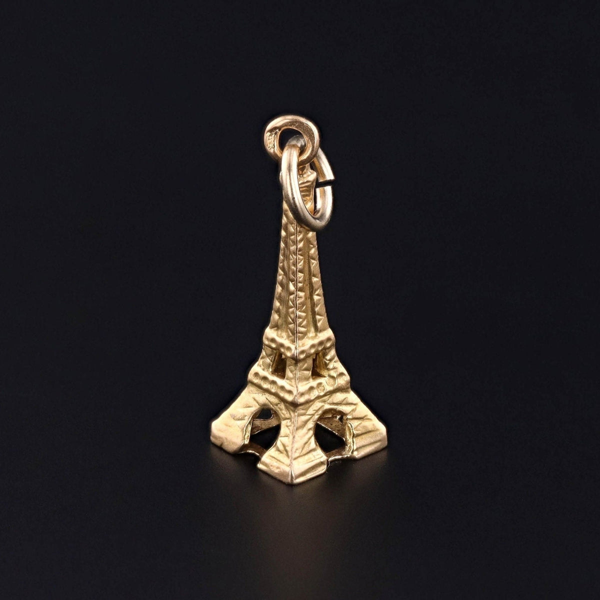 Vintage Eiffel Tower Charm of 18k Gold - Trademark Antiques