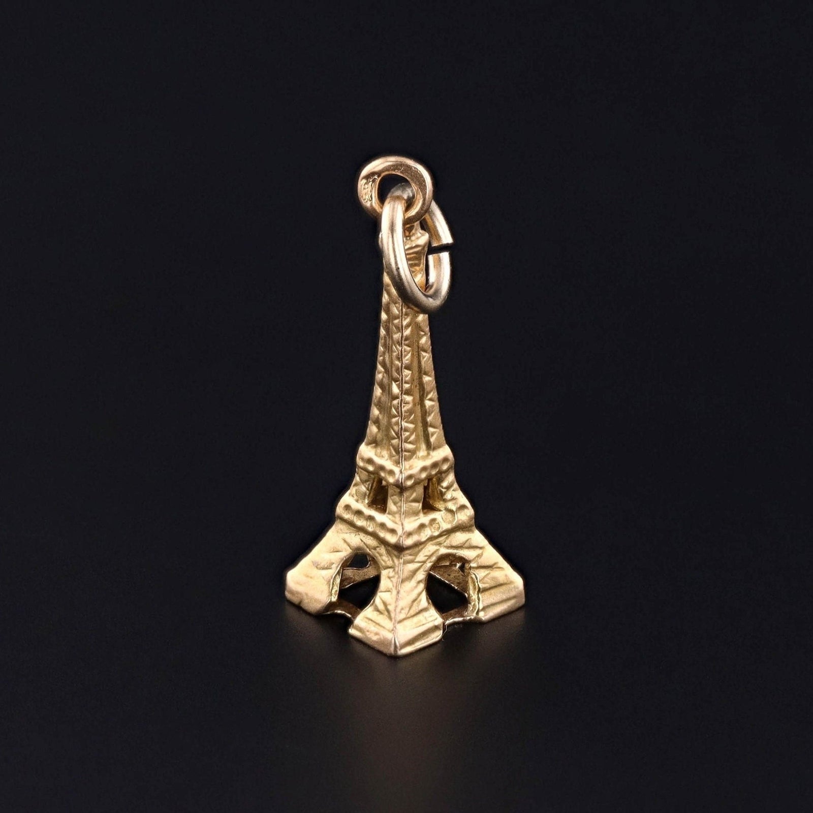 Vintage Eiffel Tower Charm of 18k Gold - Trademark Antiques