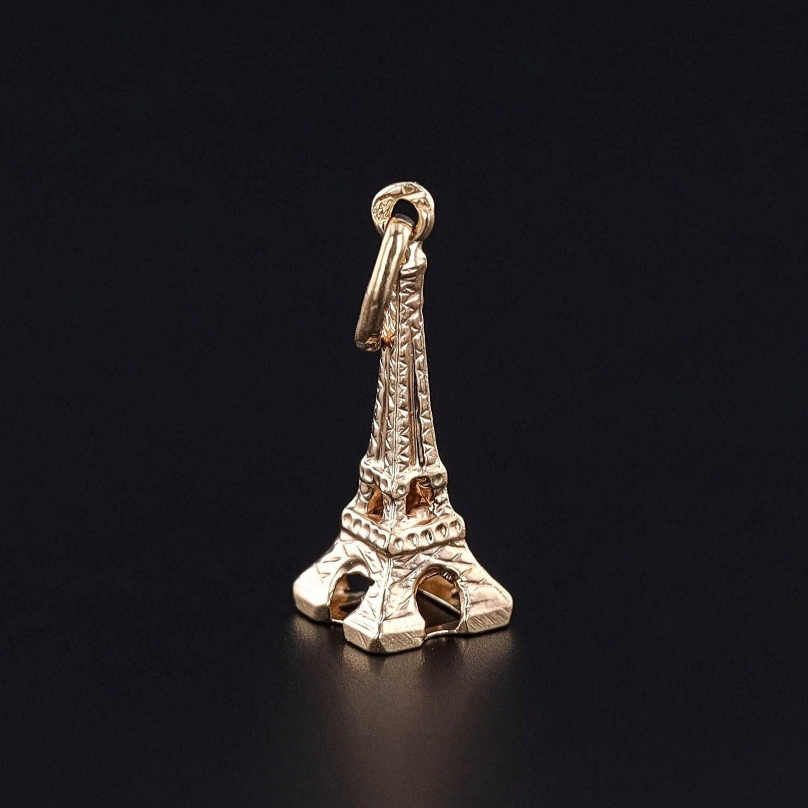 Vintage Eiffel Tower Charm of 18k Gold - Trademark Antiques
