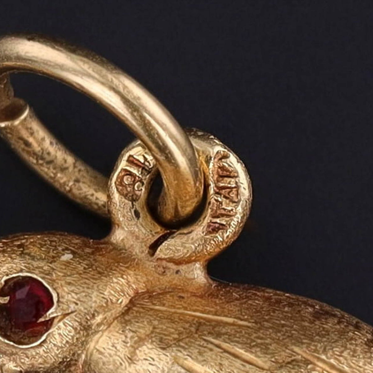 Vintage Elephant Charm of 18k Gold - Trademark Antiques