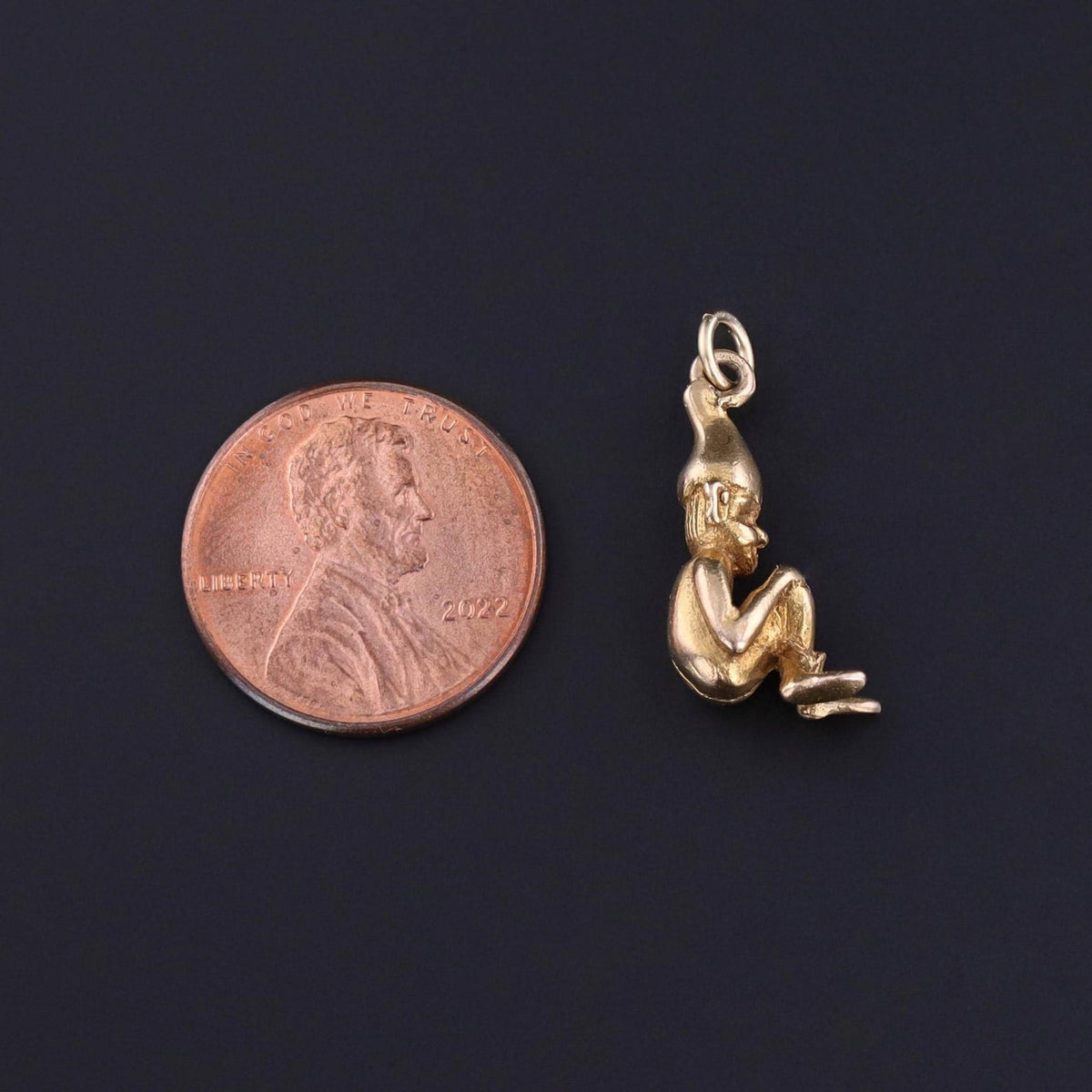 Vintage Elf Charm of 10k Gold - Trademark Antiques