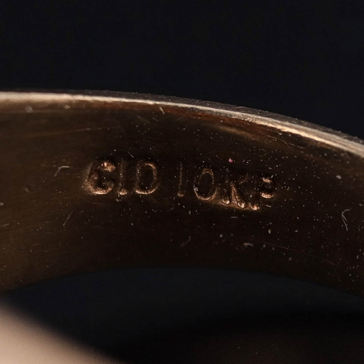 Vintage Enamel Egyptian Revival Pharaoh Conversion Ring of 10k Gold - Trademark Antiques