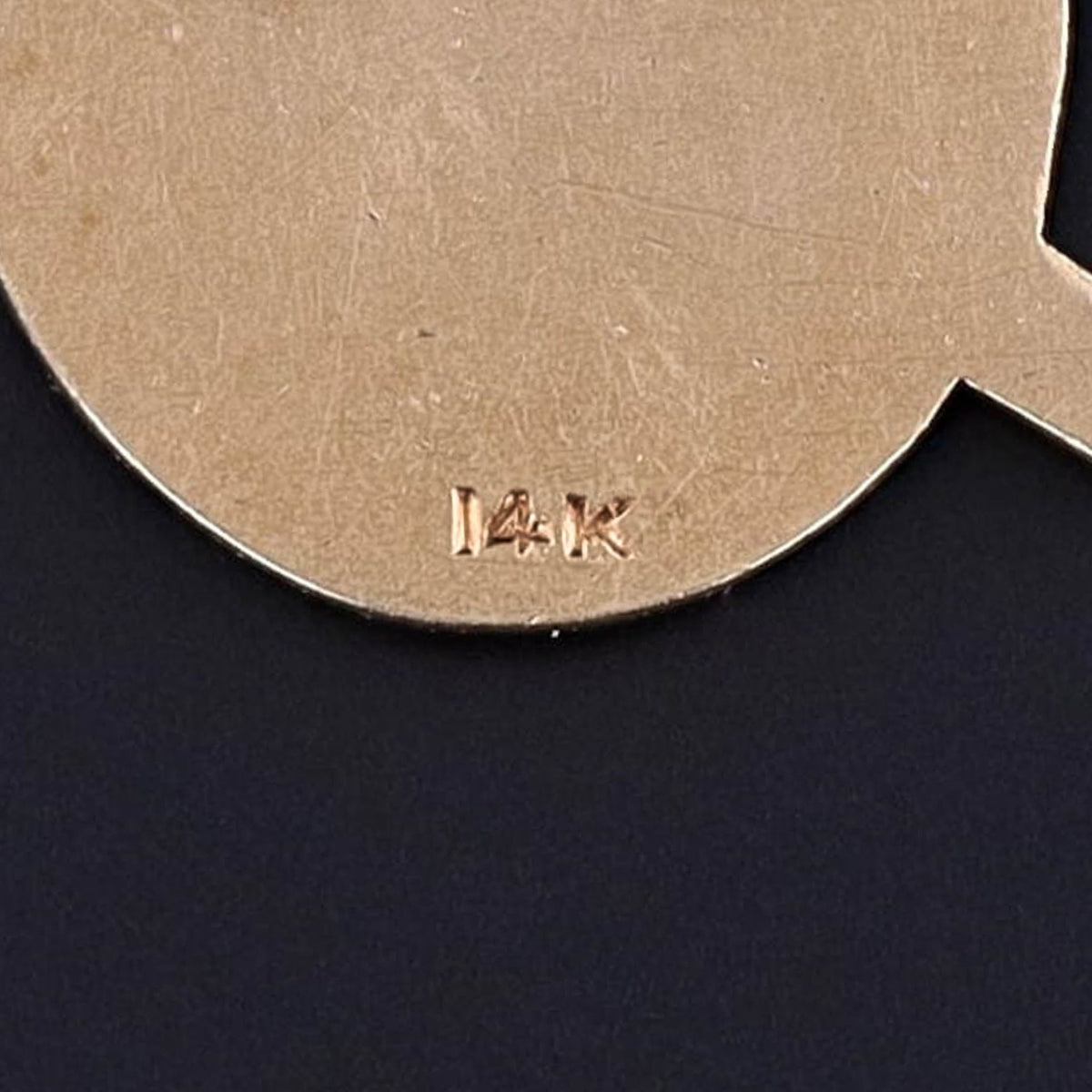 Vintage Enamel Palette Charm of 14k Gold - Trademark Antiques