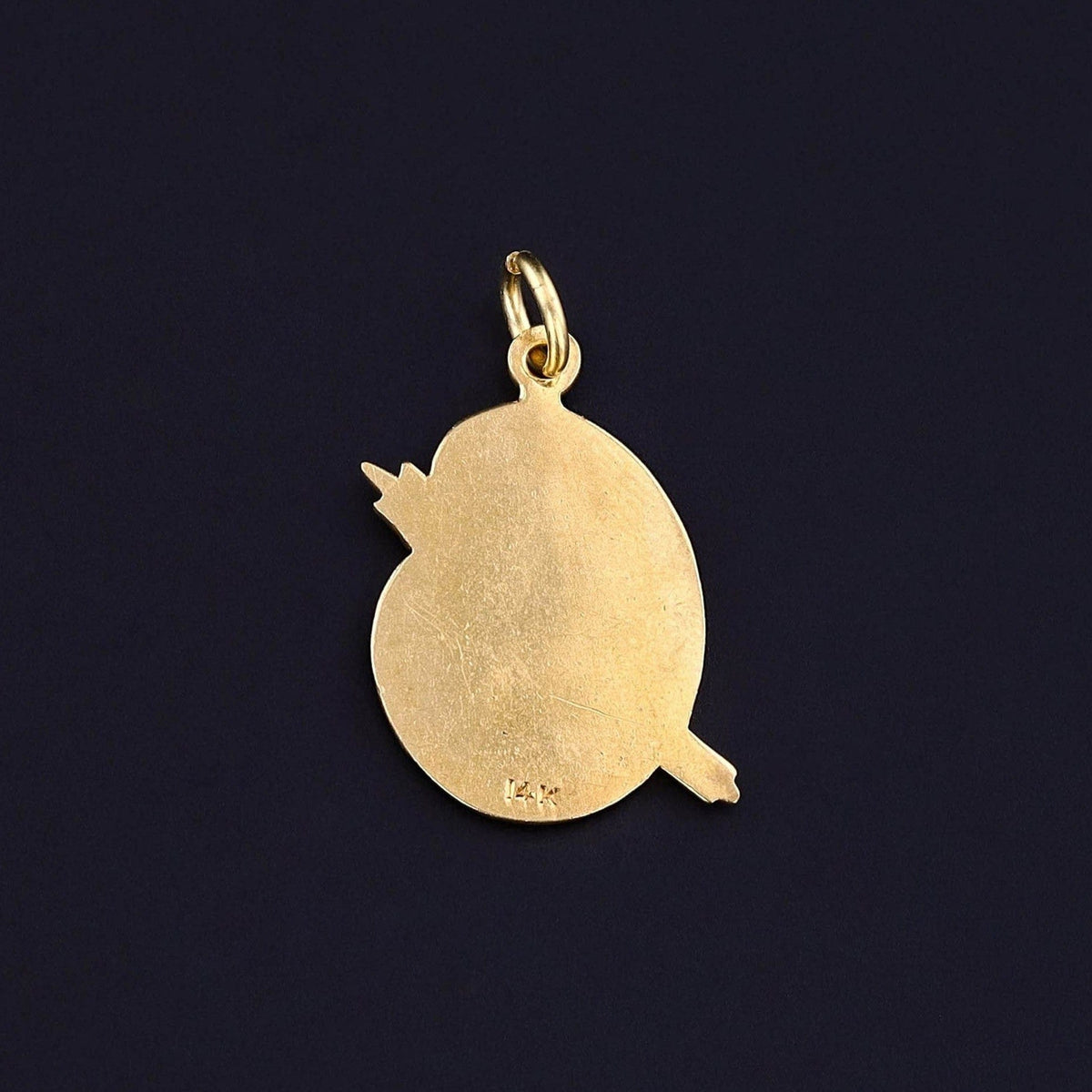 Vintage Enamel Palette Charm of 14k Gold - Trademark Antiques