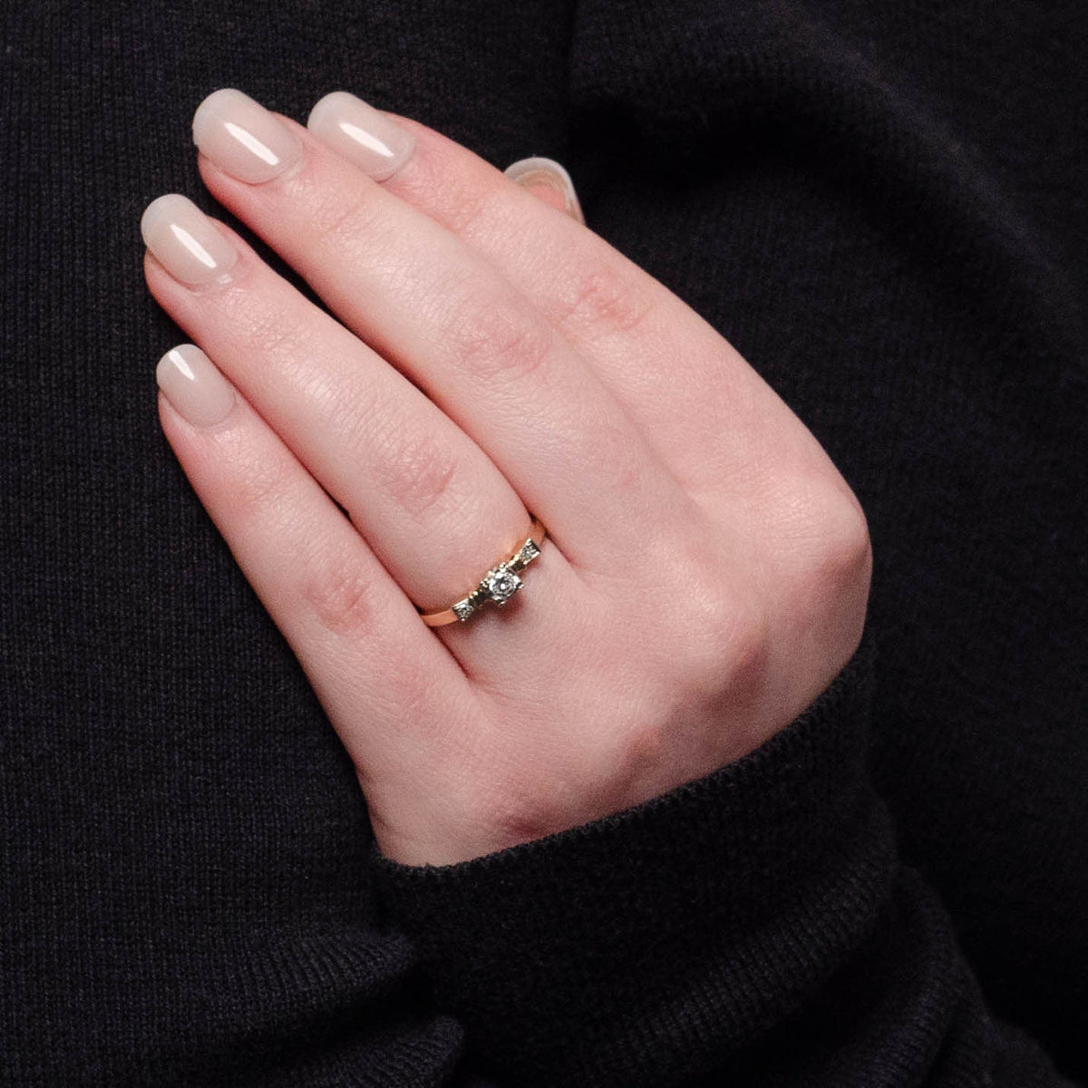 Vintage Engagement Ring of 14k Gold - Trademark Antiques