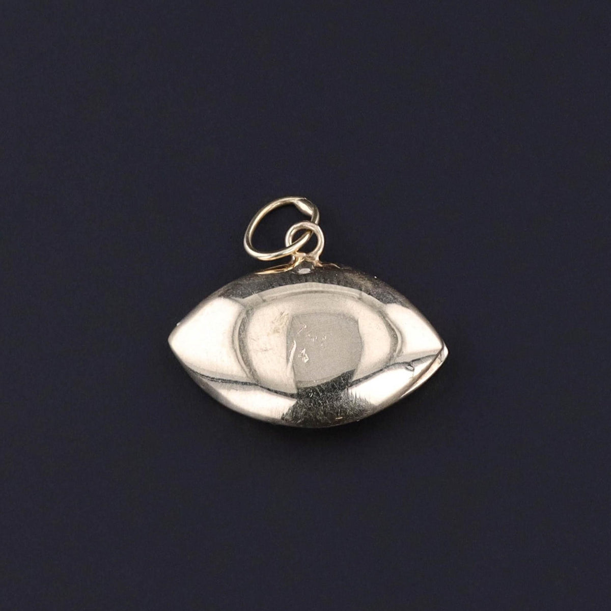 Vintage Evil Eye Charm of 14k Gold - Trademark Antiques