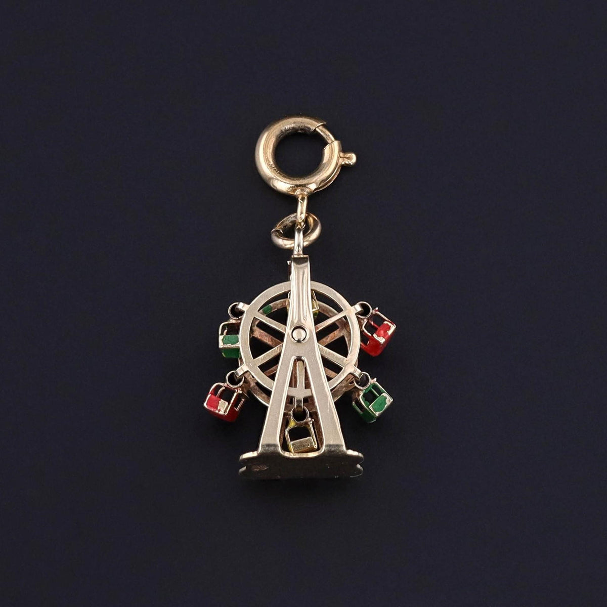 Vintage Ferris Wheel Charm of 14k Gold - Trademark Antiques