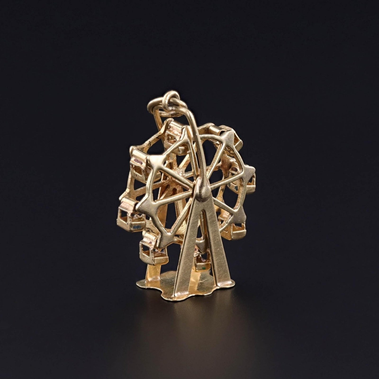 Vintage Ferris Wheel Charm of 14k Gold - Trademark Antiques