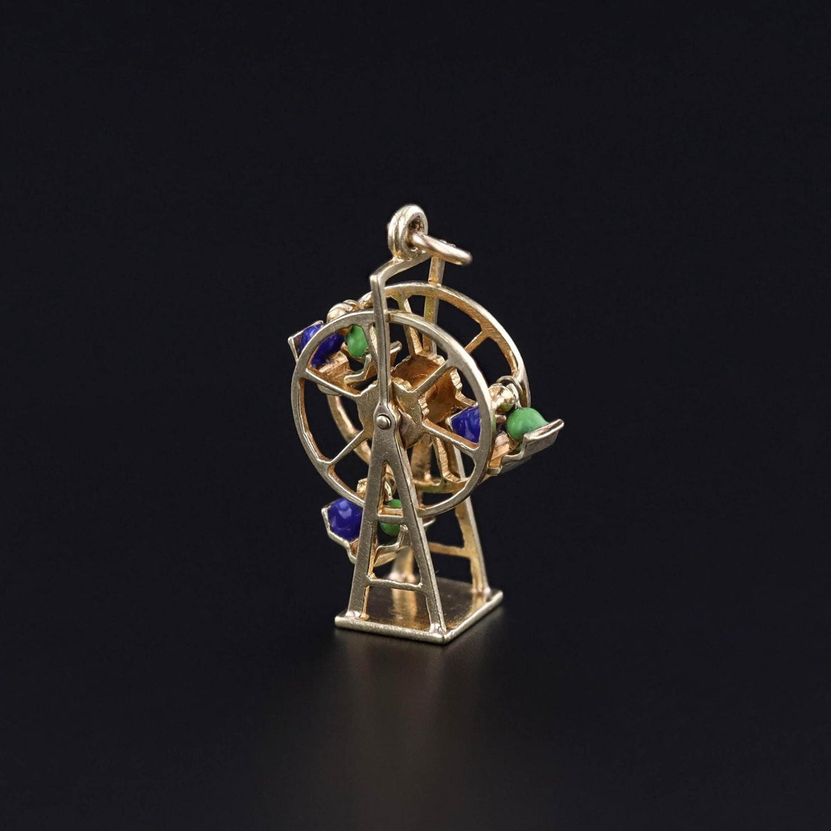 Vintage Ferris Wheel Charm of 14k Gold - Trademark Antiques