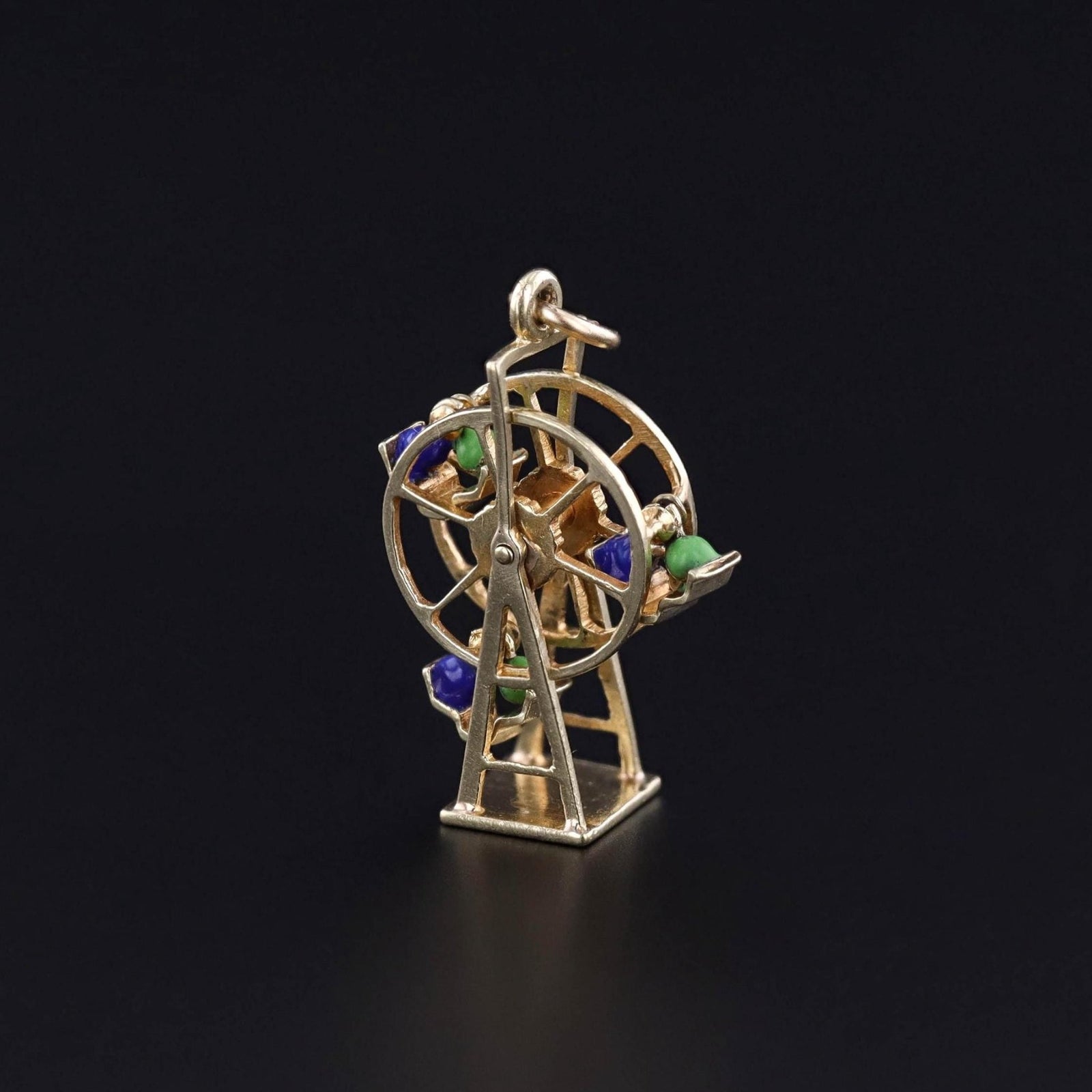 Vintage Ferris Wheel Charm of 14k Gold - Trademark Antiques