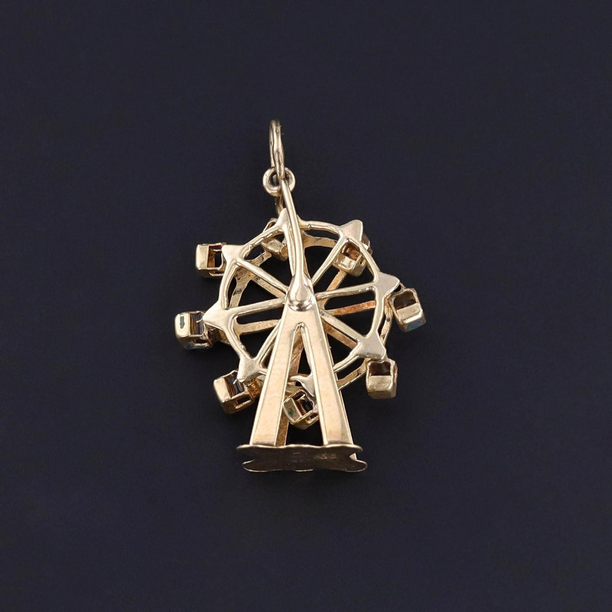 Vintage Ferris Wheel Charm of 14k Gold - Trademark Antiques