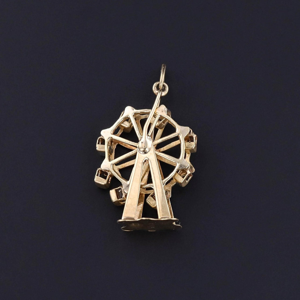 Vintage Ferris Wheel Charm of 14k Gold - Trademark Antiques