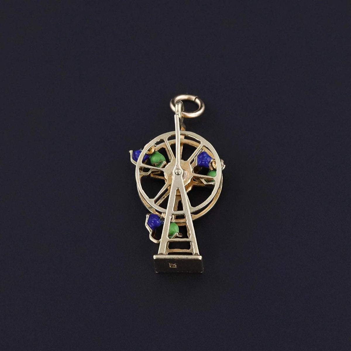 Vintage Ferris Wheel Charm of 14k Gold - Trademark Antiques