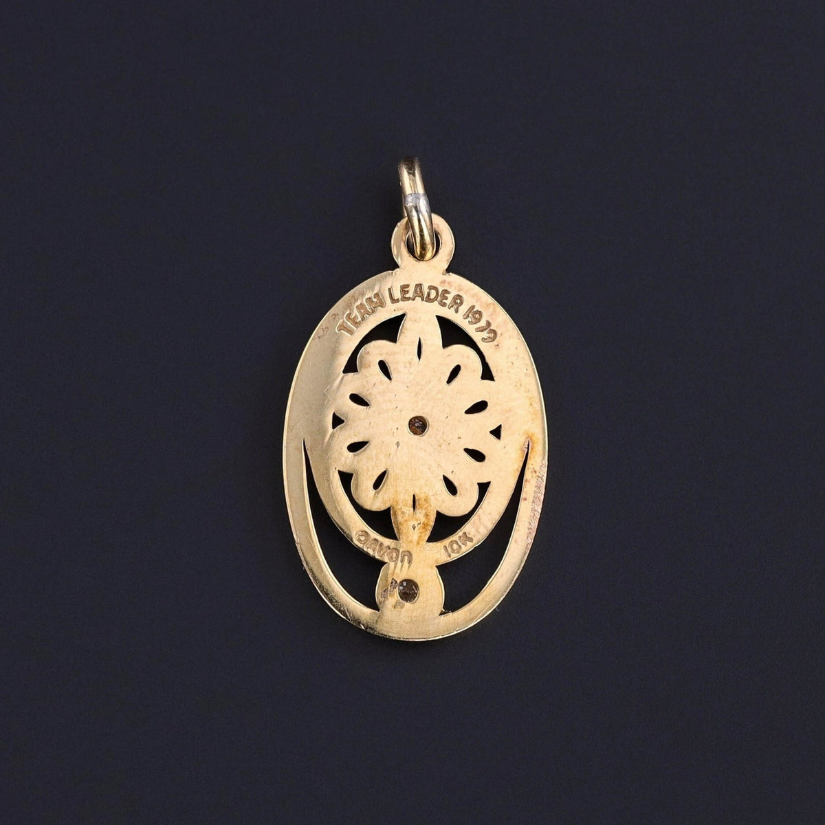 Vintage Flower Pendant of 10k Gold - Trademark Antiques