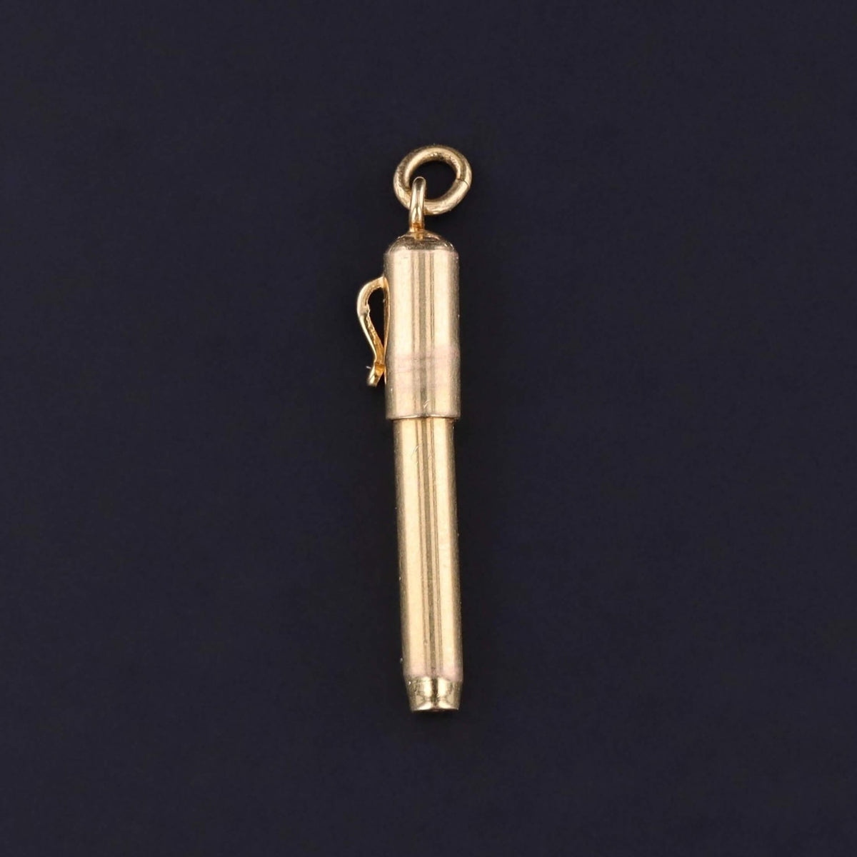 Vintage Fountain Pen Charm of 14k Gold - Trademark Antiques
