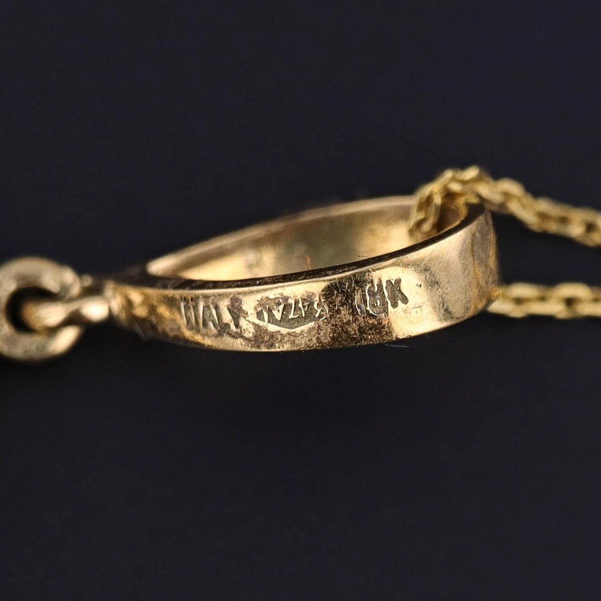 Vintage Frascarolo Plique - a - Jour Pendant of 18k Gold - Trademark Antiques