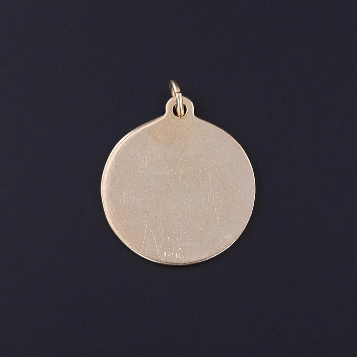 Vintage French Love Token Charm of 14k Gold - Trademark Antiques