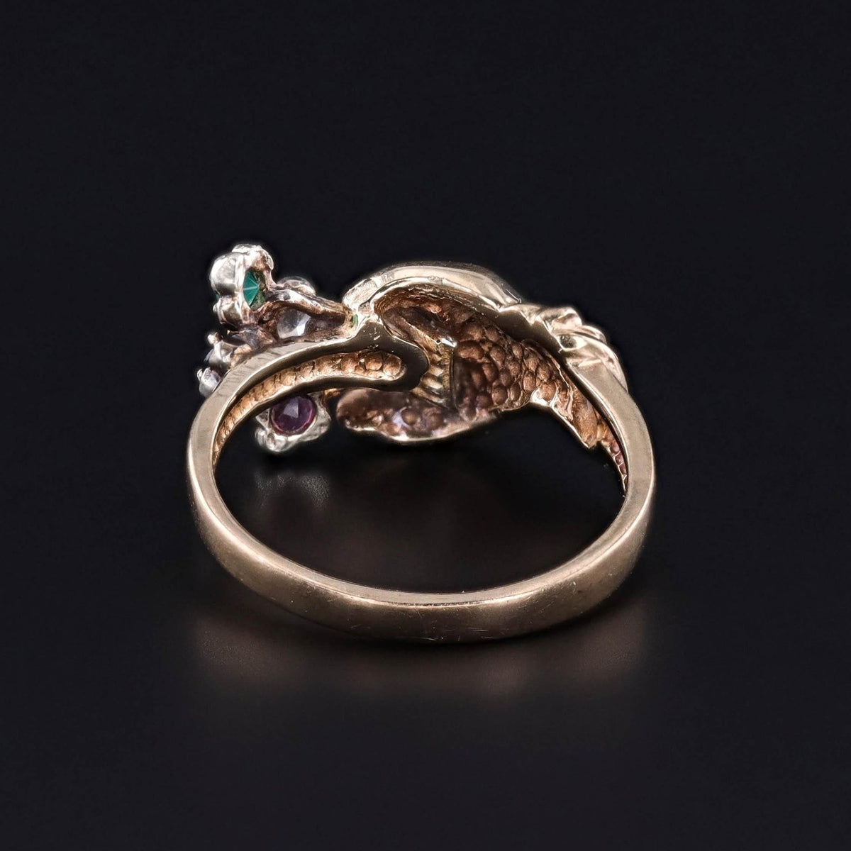 Vintage Gemstone Hand Ring of 9ct Gold - Trademark Antiques