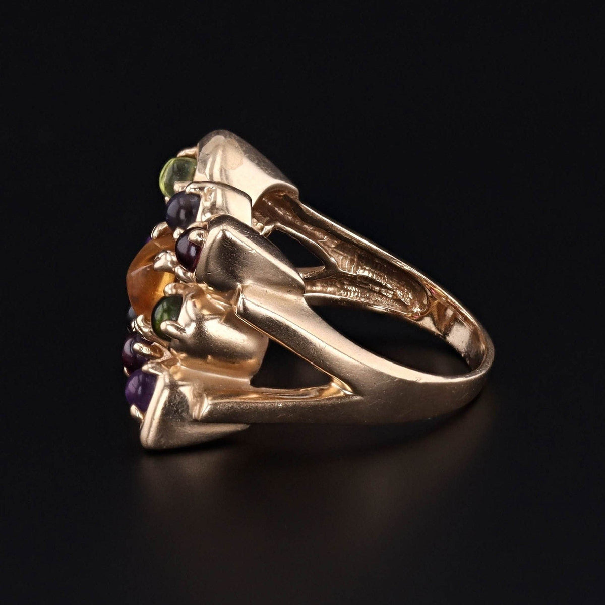 Vintage Gemstone Ring of 14k Gold - Trademark Antiques