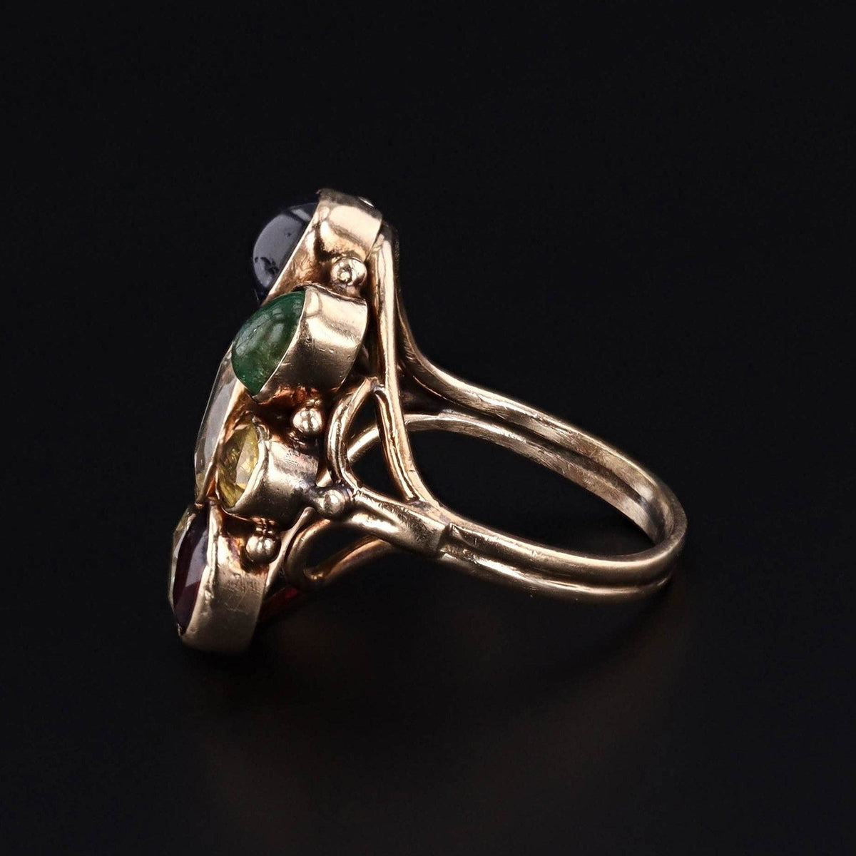 Vintage Gemstone Ring of 14k Gold - Trademark Antiques