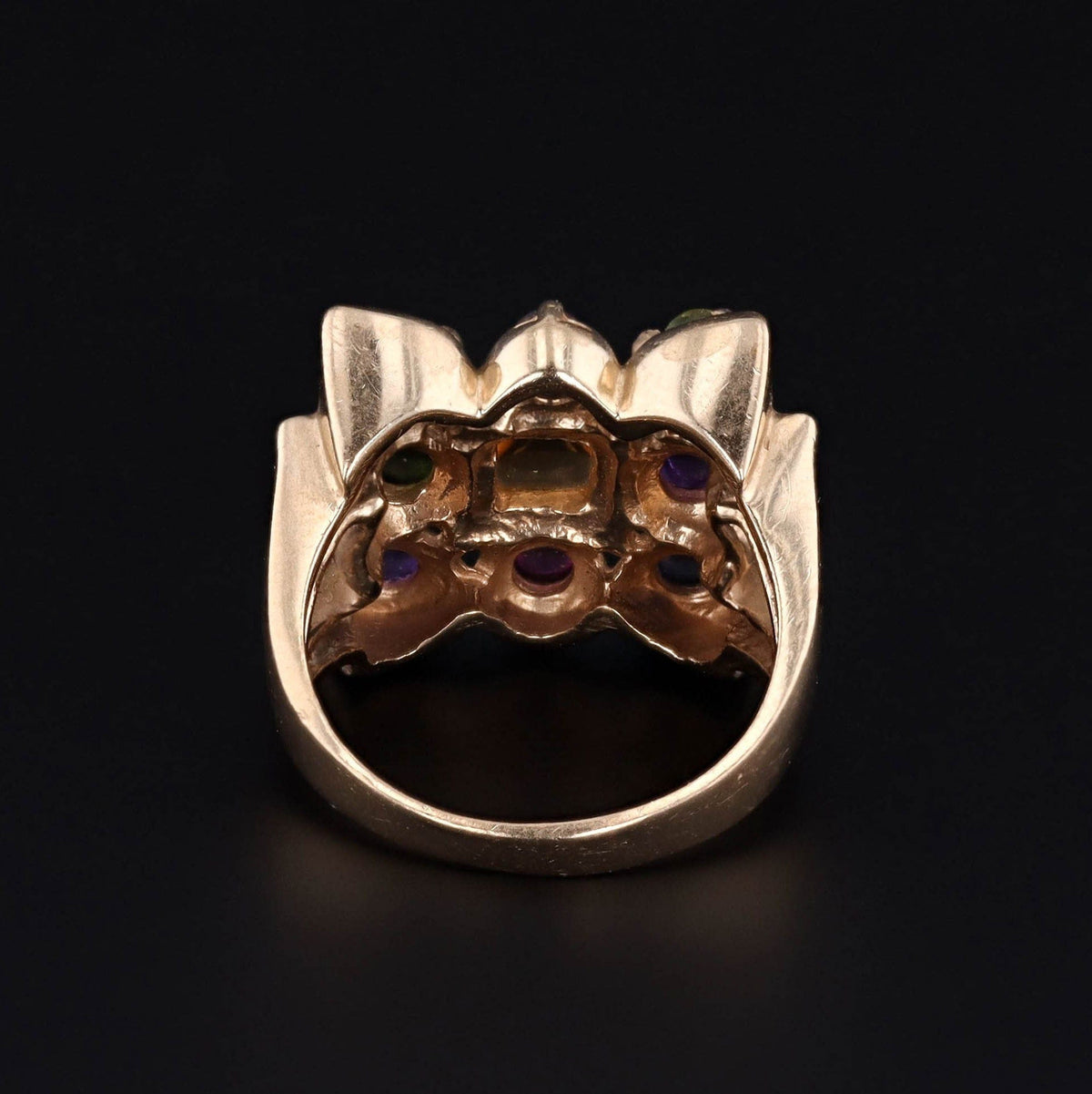 Vintage Gemstone Ring of 14k Gold - Trademark Antiques