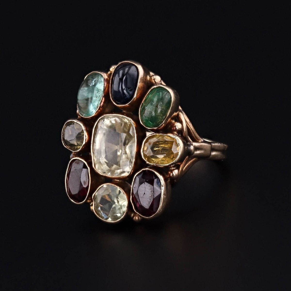 Vintage Gemstone Ring of 14k Gold - Trademark Antiques
