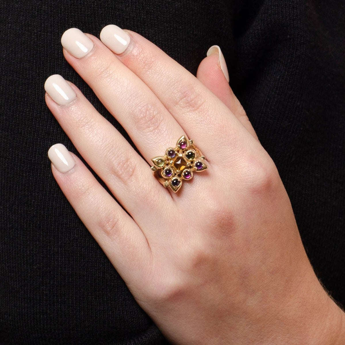 Vintage Gemstone Ring of 14k Gold - Trademark Antiques