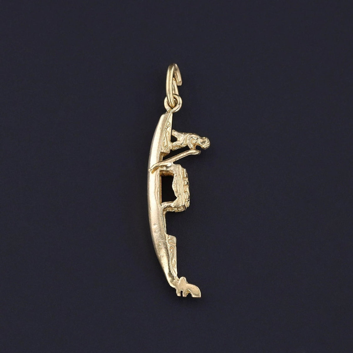 Vintage Gondola Charm of 14k Gold - Trademark Antiques