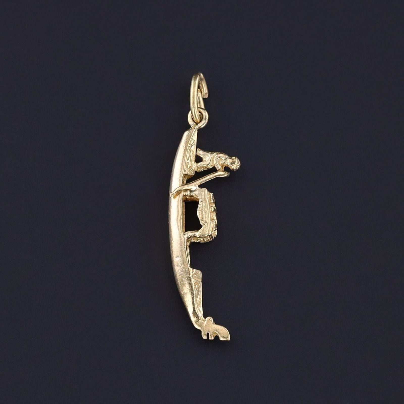 Vintage Gondola Charm of 14k Gold - Trademark Antiques