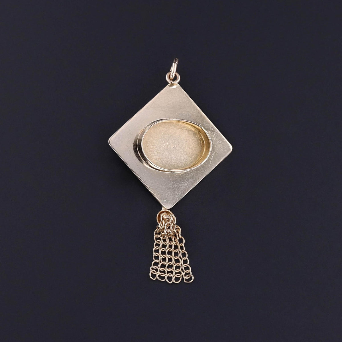 Vintage Graduation Cap Charm of 14k Gold - Trademark Antiques