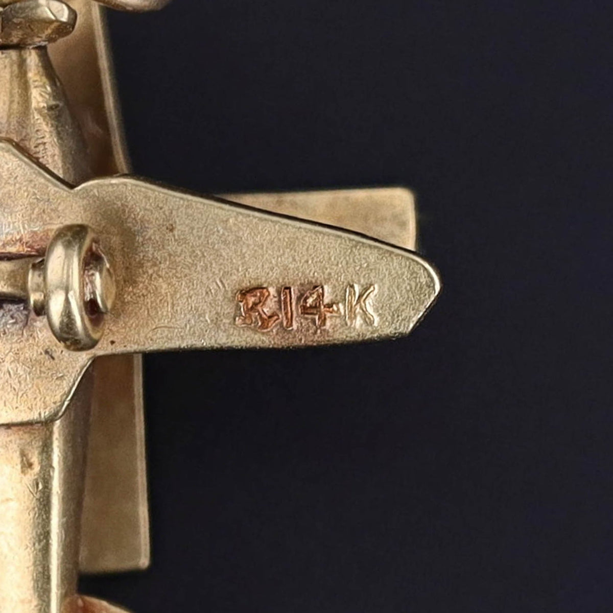 Vintage Gyroplane Charm of 14k Gold - Trademark Antiques