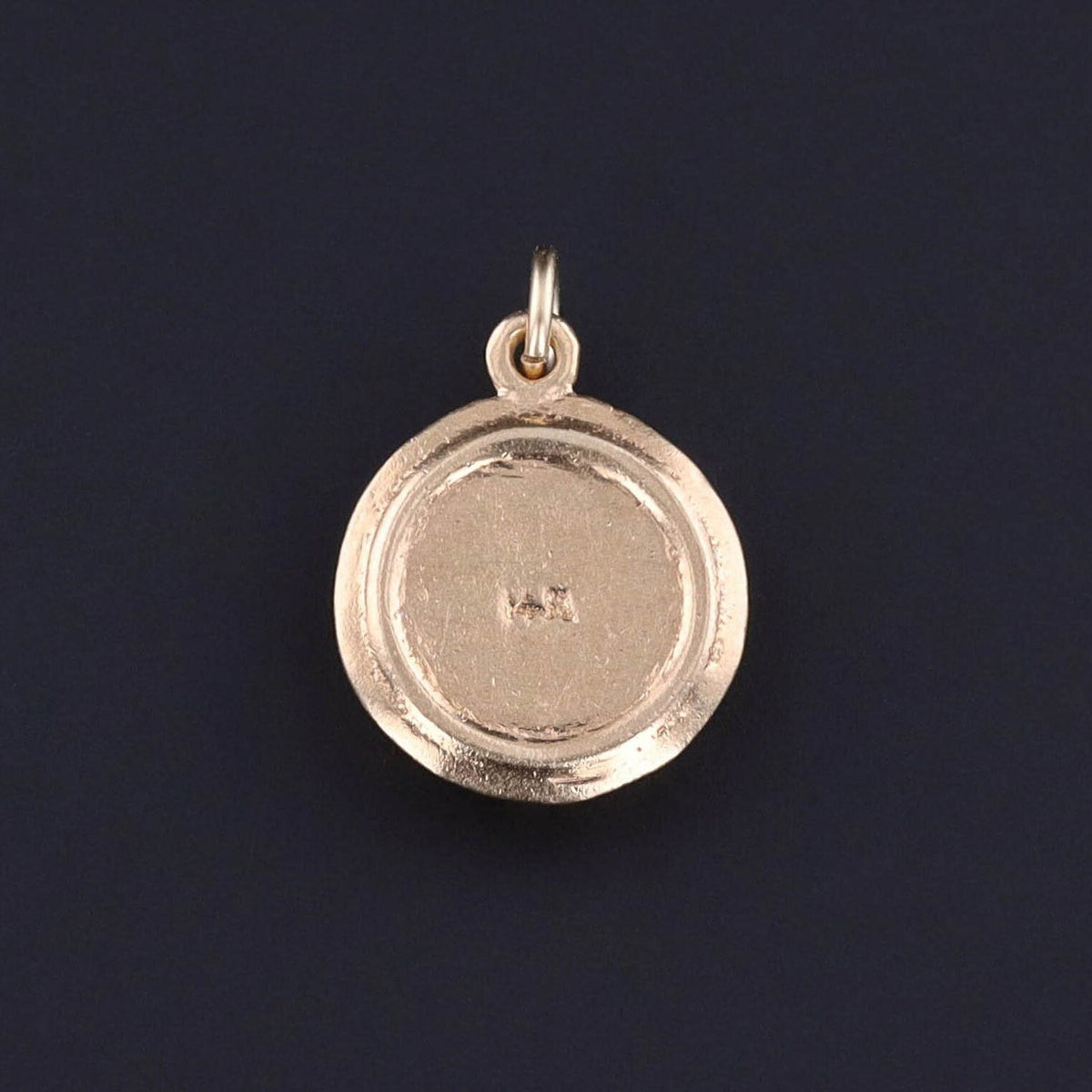 Vintage Happy Birthday Cake Charm of 14k Gold - Trademark Antiques