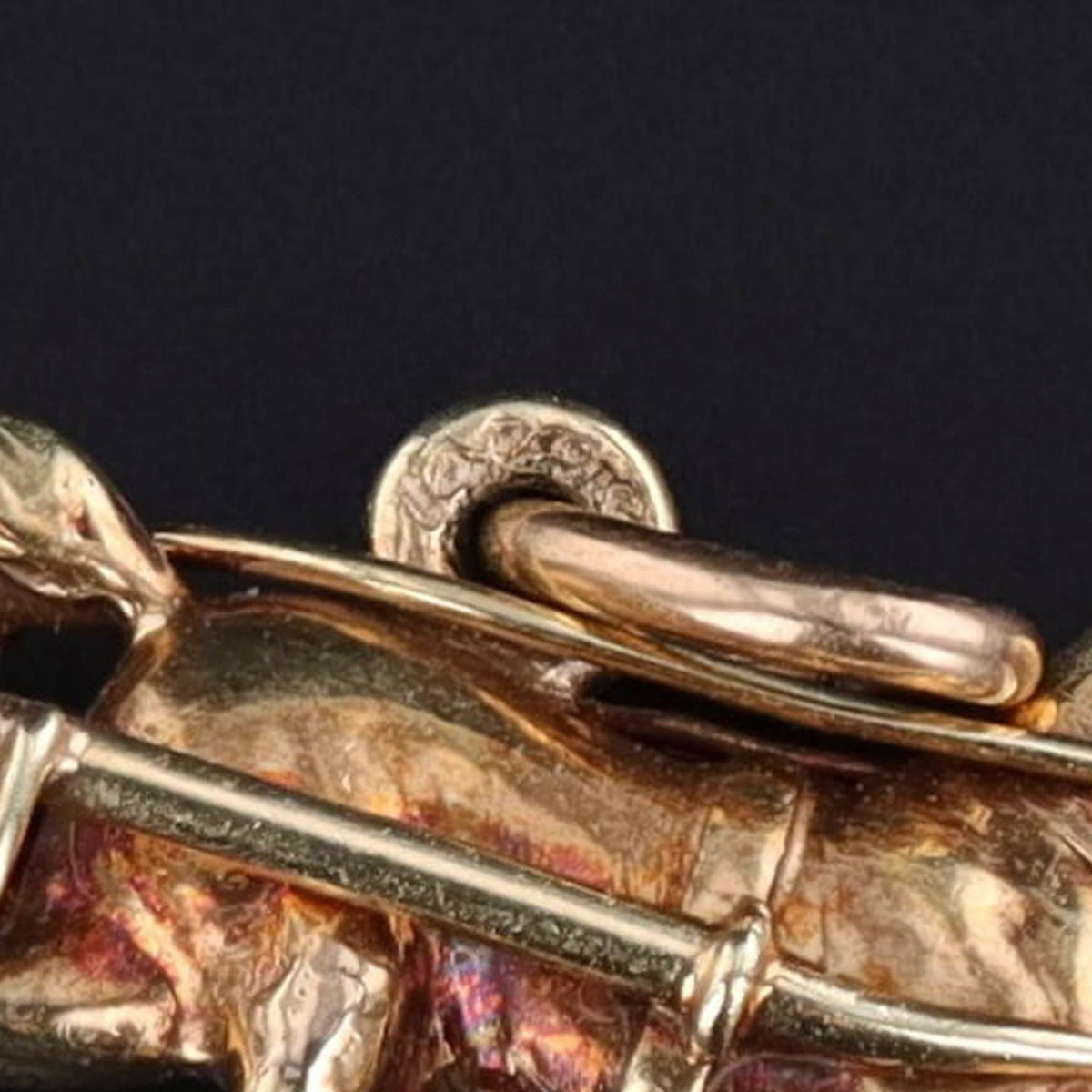 Vintage Harness Racing Charm of 14k Gold - Trademark Antiques