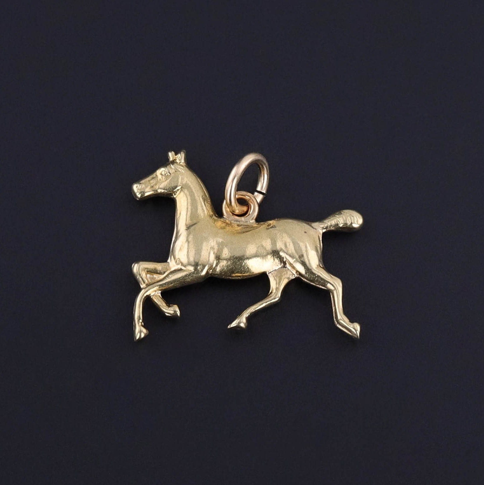 Vintage Horse Charm of 14k Gold - Trademark Antiques