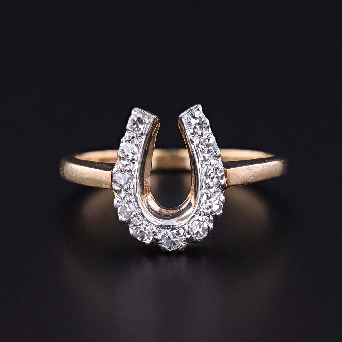 Vintage Horseshoe Ring of 14k Gold - Trademark Antiques