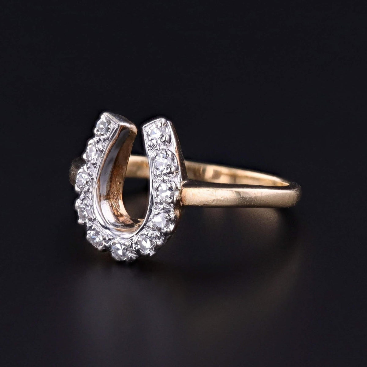 Vintage Horseshoe Ring of 14k Gold - Trademark Antiques