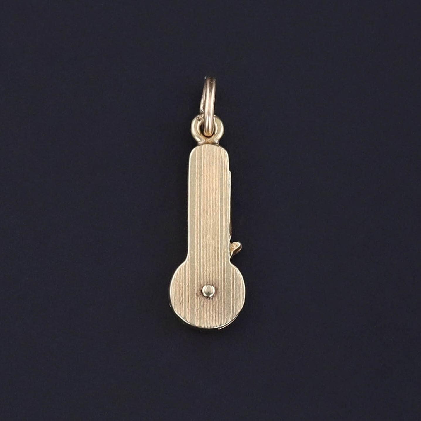 Vintage I LOVE U Moveable Key Charm of 14k Gold - Trademark Antiques