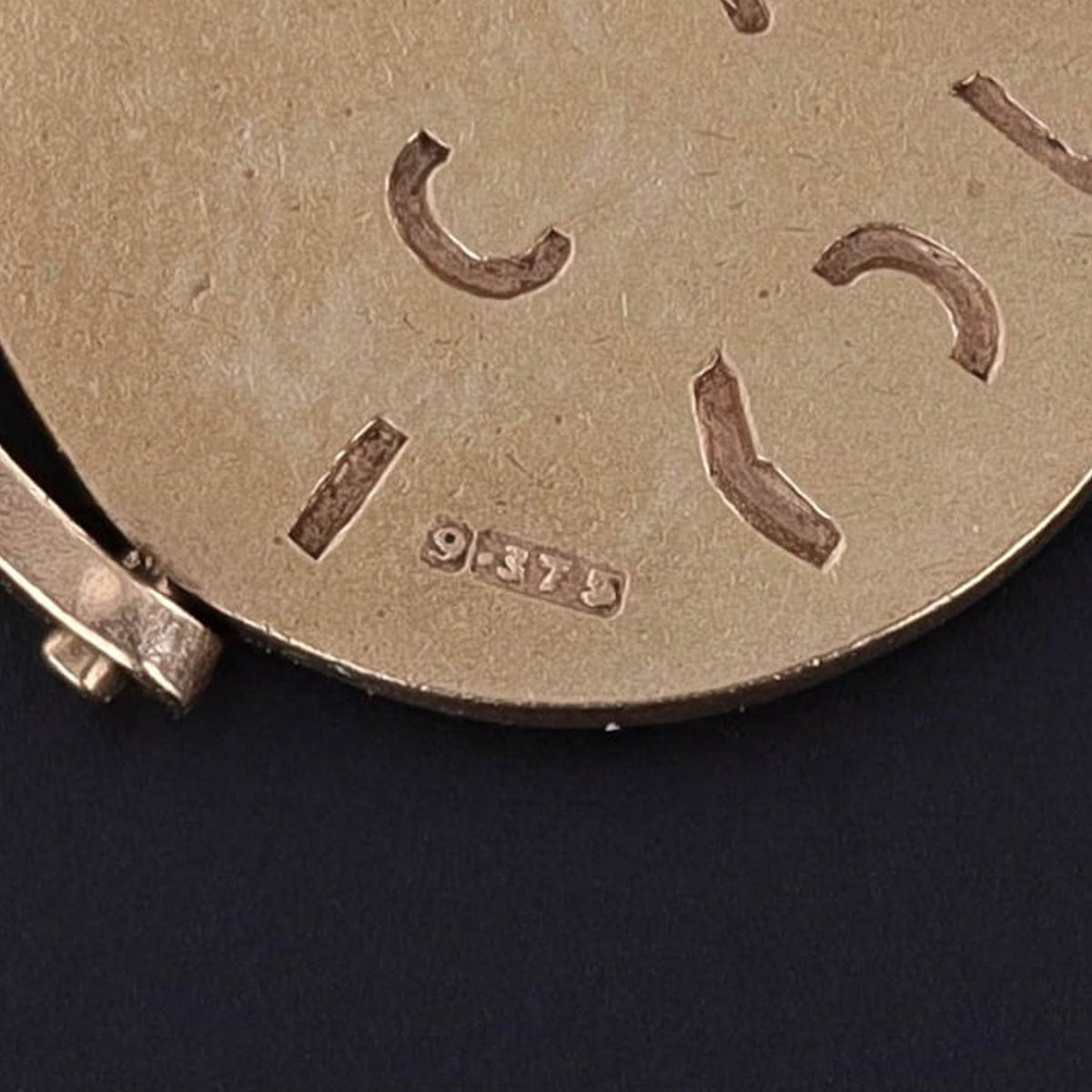 Vintage I Love You Spinner Charm of 9ct Gold - Trademark Antiques