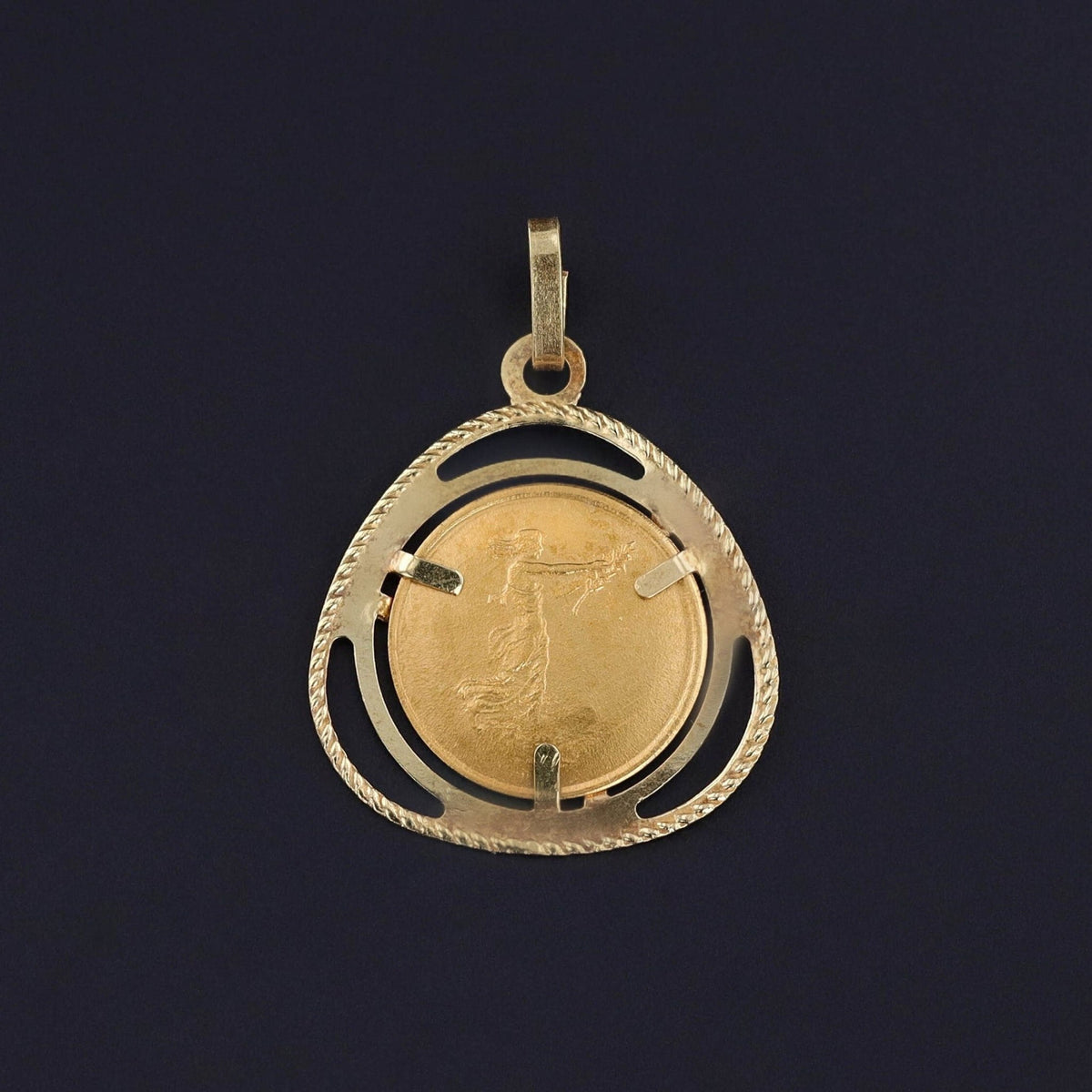 Vintage Italian Ceres Fertility Pendant of 18k Gold - Trademark Antiques