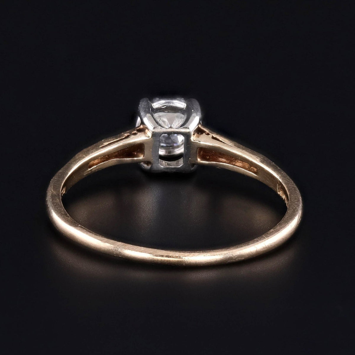 Vintage Jabel Diamond Engagement Ring of 14k Gold - Trademark Antiques