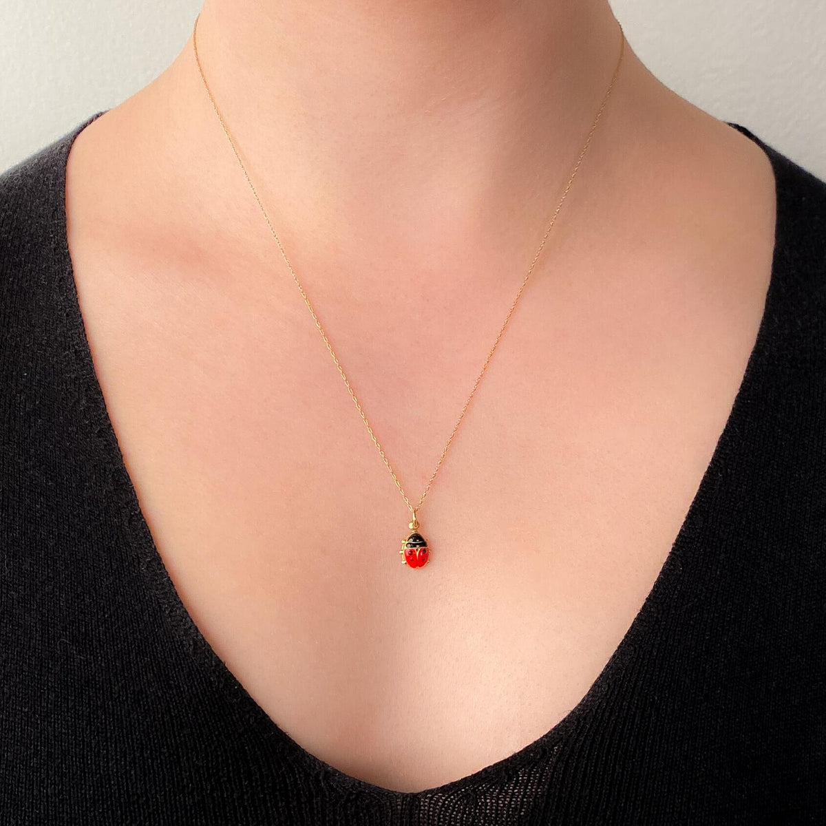 Vintage Ladybug Charm of 14k Gold - Trademark Antiques