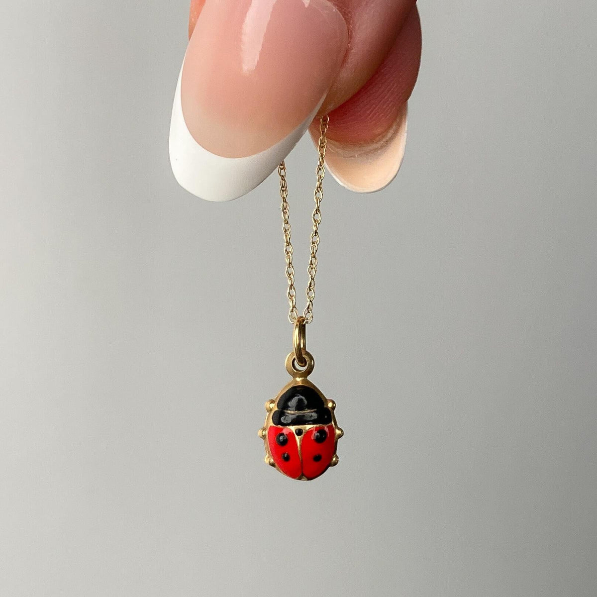 Vintage Ladybug Charm of 14k Gold - Trademark Antiques