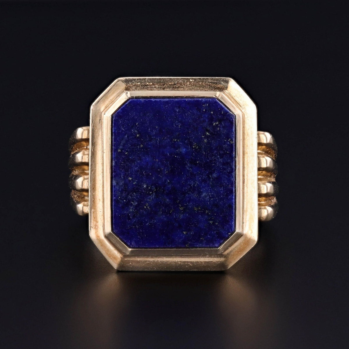 Vintage Lapis Ring of 14k Gold - Trademark Antiques