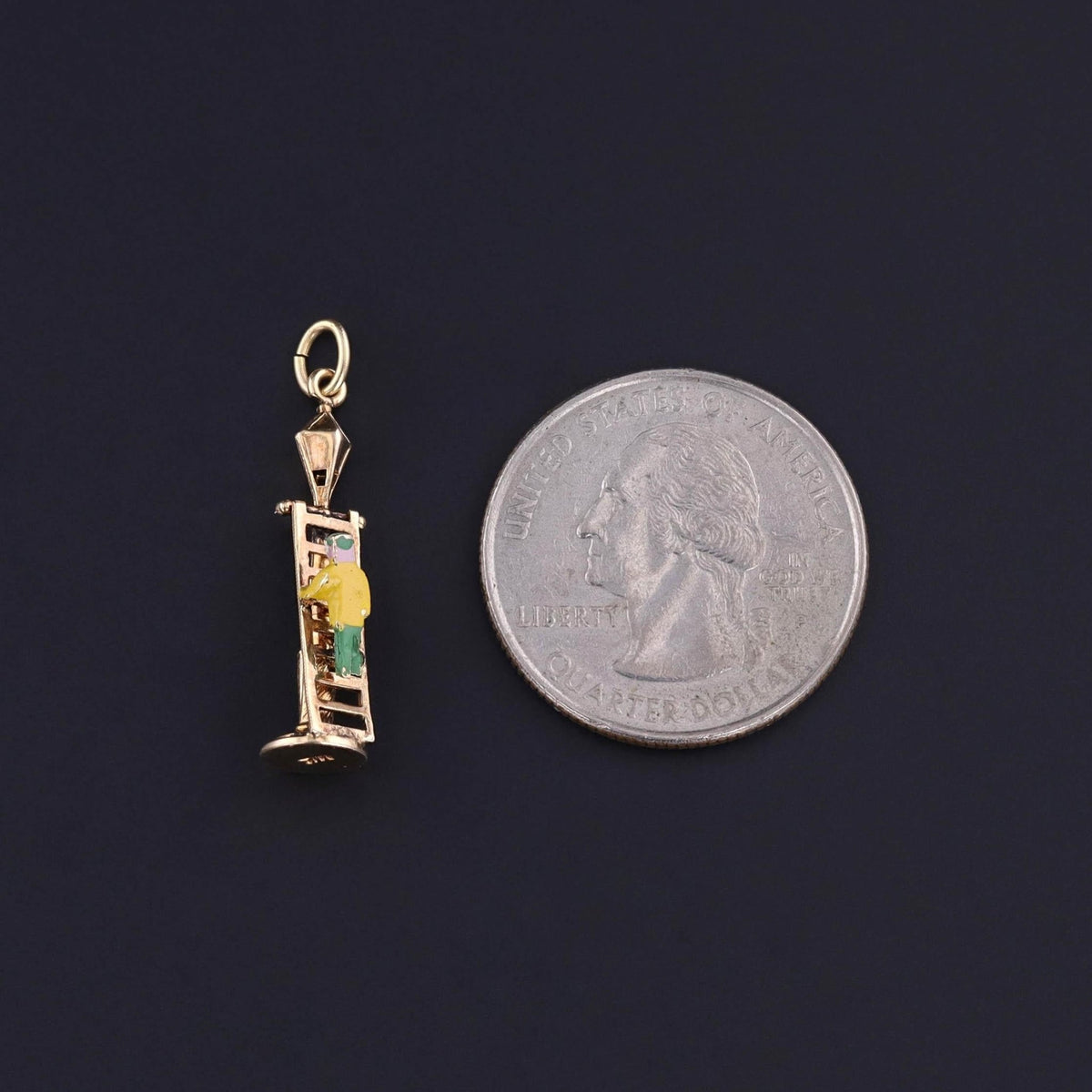 Vintage Laplighter Charm of 14k Gold - Trademark Antiques