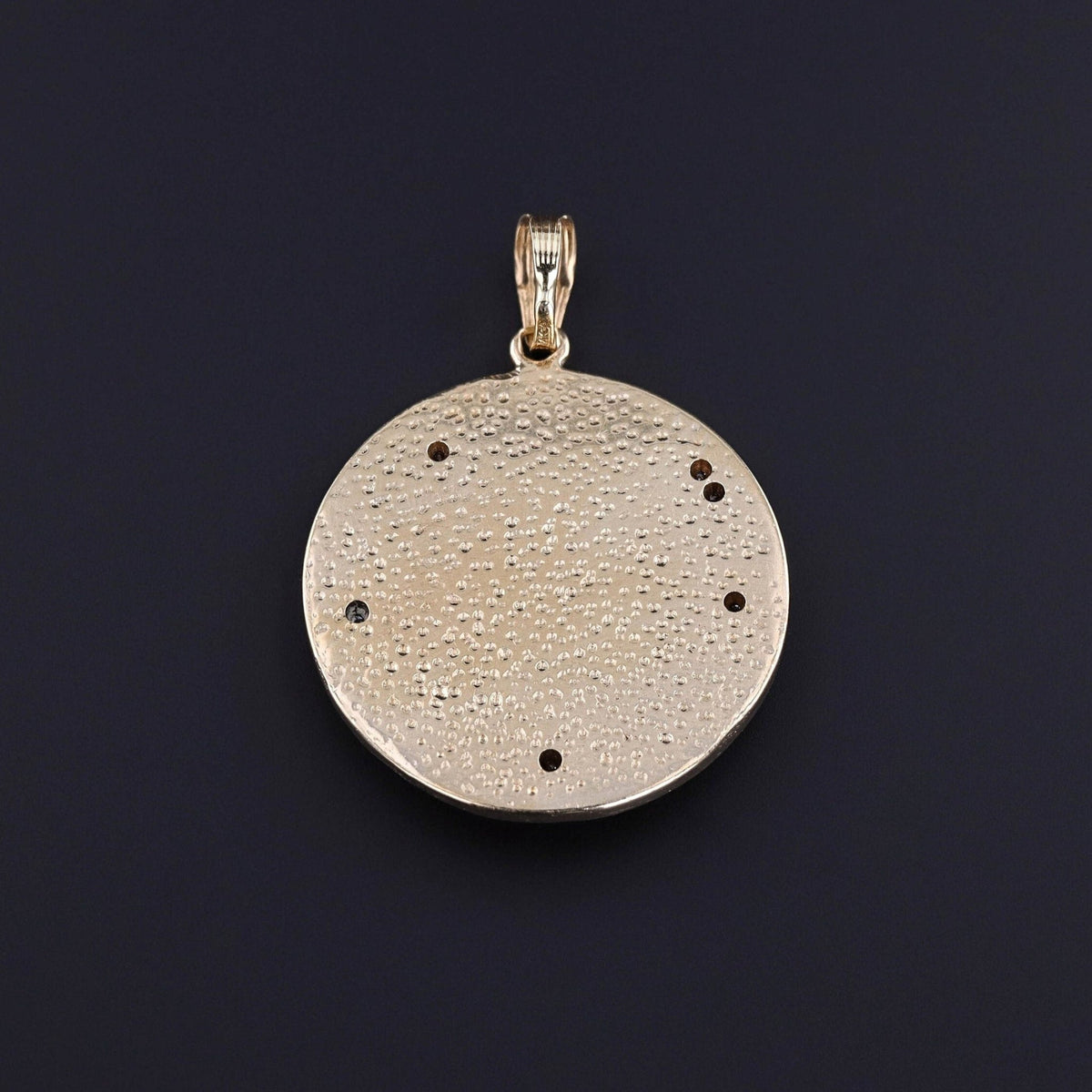 Vintage Libra Zodiac Pendant of 14k Gold - Trademark Antiques