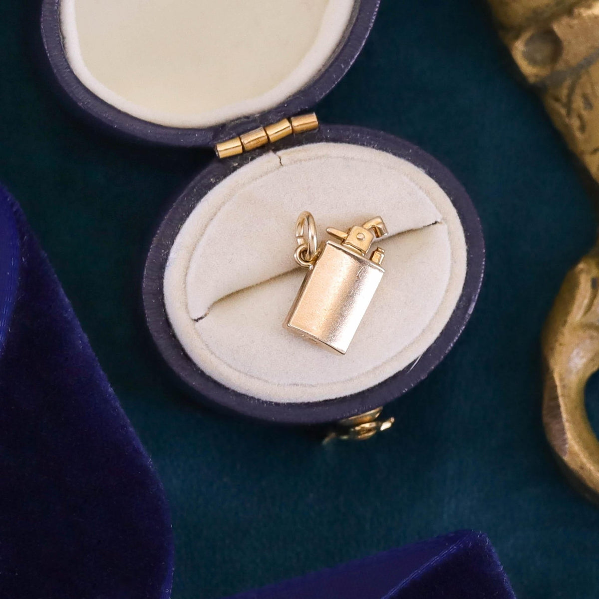 Vintage Lighter Charm of 14k Gold - Trademark Antiques