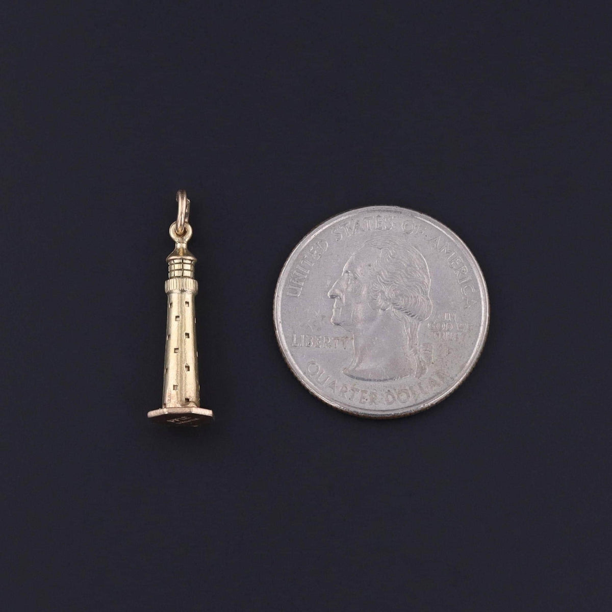Vintage Lighthouse Charm of 9ct Gold - Trademark Antiques